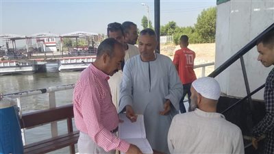 حملات تفتيشية على المعديات النيلية في المنيا استعدادًا لاستقبال عيد الأضحى