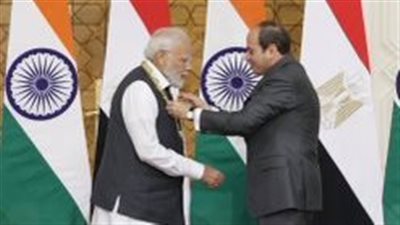 رئيس الوزراء الهندي بعد إهدائه قلادة النيل: أشكر حكومة وشعب مصر على هذا التكريم