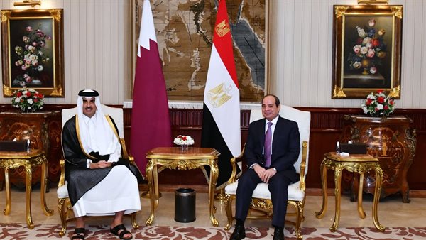 الرئيس السيسي وتميم