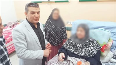 بالورود والشكولاتة.. احتفالات العيد داخل مستشفى الباجور في المنوفية