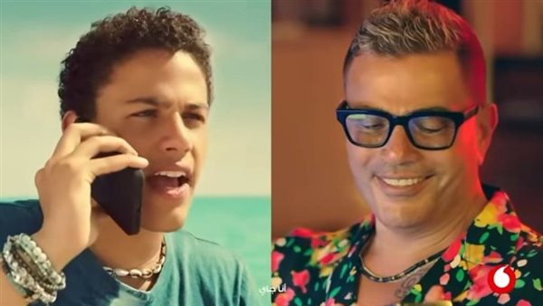 عمرو دياب وابنه عبد