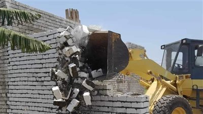 إزالة 77 حالة تعدٍ على الأراضي الزراعية وأملاك الدولة بالمنيا