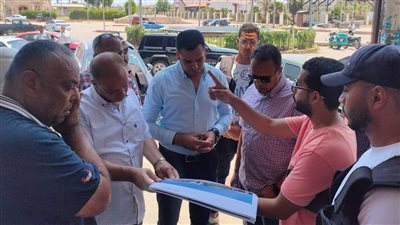 نائب محافظ بورسعيد يتابع أعمال تطوير حديقة المنتزه | صور