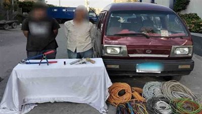 تفاصيل القبض على عصابة الأسلاك الكهربائية بالقاهرة 