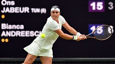 أنس جابر تتأهل لثمن نهائي بطولة ويمبلدون بعد الفوز على الكندية بيانكا أندريسكو