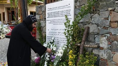 الكنيسة الأرثوذكسية بقبرص تقيم الذكرى الثانية للمصريين الأربعة ضحايا الحرائق المدمرة