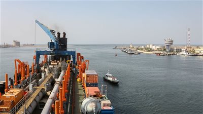 تداول 1219 حاوية مكافئة في ميناء دمياط اليوم الجمعة