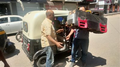 حملة مكبرة لمصادرة مكبرات الصوت بـ التكاتك في بيلا بكفر الشيخ 