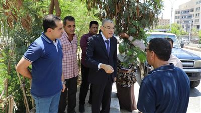 محافظ المنيا يوجه باستكمال أعمال تطوير الطرق وتحسين البنية التحتية بالمحافظة