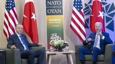 أردوغان يلتقي بايدن على هامش قمة الناتو في ليتوانيا 