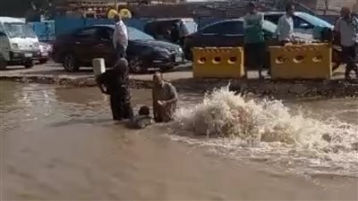 قطع المياه عن مصر القديمة بسبب كسر ماسورة بكورنيش النيل