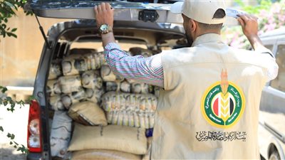 بيت الزكاة والصدقات المصري يوزع 4 أطنان مواد غذائية وملابس للأيتام والمسنين