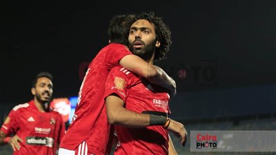 احتفال مميز لـ حسين الشحات بعد هدف الأهلي في الزمالك 