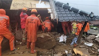 ارتفاع ضحايا الأمطار بكوريا الجنوبية إلى 22 شخصا.. والجيش يتدخل للمساعدة في عمليات الإنقاذ