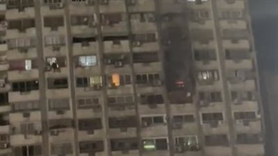 حريق شقة سكنية بإحدى العقارات في المهندسين