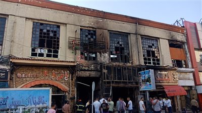 مطعم ومحمصة ومسرح.. السيطرة على حريق محطة الرمل بالإسكندرية ولا توجد إصابات | صور