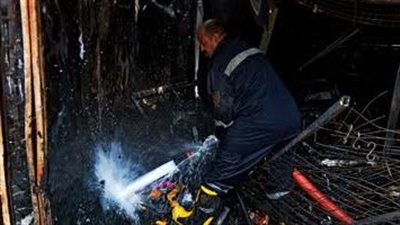 الحماية المدنية بالمنوفية تسيطر على حريق محل في شبين