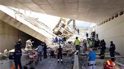 أثار مخاوف بشأن سلامة البنية التحتية.. انهيار جسر تحت الإنشاء باليونان يودي بحياة شخصين 