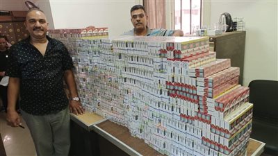 تموين الجيزة: ضبط 20 ألف علبة سجائر مستوردة مجهولة المصدر