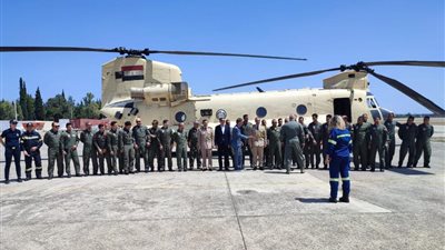 بتوجيهات من السيسي.. القوات المسلحة تشارك في إخماد حرائق الغابات باليونان