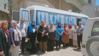 صحة الدقهلية: 1128 سيدة استفادت من القافلة السكانية بشربين 