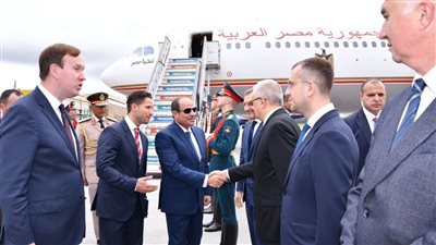 سفير موسكو بالقاهرة يستقبل الرئيس السيسي بروسيا للمشاركة بالقمة الروسية الإفريقية | صور 