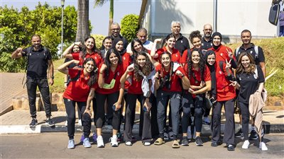 وصول منتخب مصر لكرة السلة سيدات إلى رواندا | صور