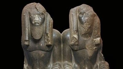 المتحف المصري بالتحرير يعرض تمثالا من الجرانيت لـ الملك أمنمحات الثالث