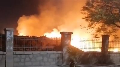 مصدر بالآثار يكشف سبب حريق محيط معابد الكرنك 