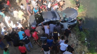 مصرع شخص في حادث انقلاب سيارة ملاكي بترعة الإسماعيلية 