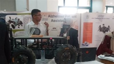 انطلاق فعاليات معرض ابتكارات ومشاريع تخرج طلاب جامعة حلوان | صور