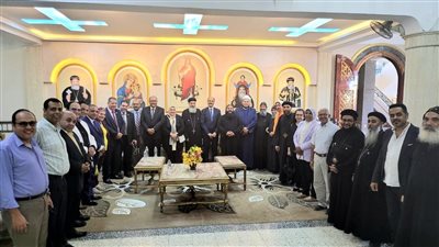 خلال زيارة وفد تعليمي لدير مارمينا.. أمين العائلة المصرية بالإسكندرية: يجب التكامل بين أطياف المجتمع
