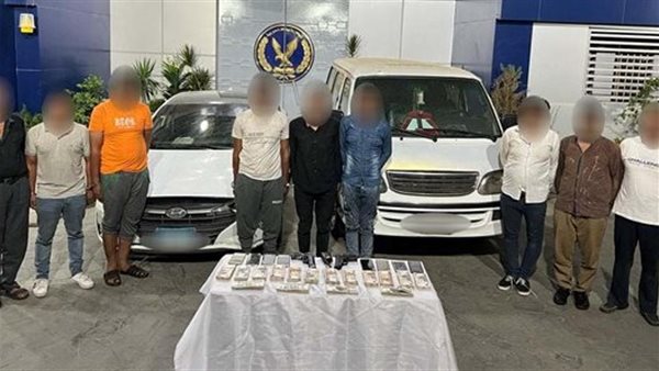 المتهمين والمضبوطات