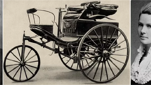 أول سيدة تقود سيارة