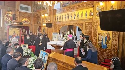 الصور الأولى من جنازة الأنبا ميشائيل أسقف جنوب ألمانيا