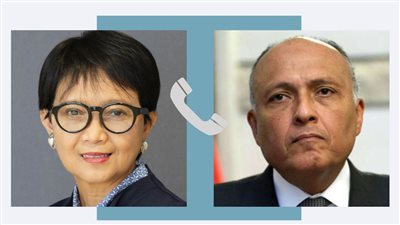 وزير الخارجية يتلقى اتصالًا هاتفيا من نظيرته الإندونيسية 