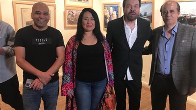 افتتاح معرض مسيرتي للفنان مجدى خضير | صور