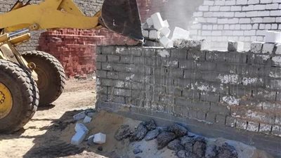 إزالة 146 حالة تعدٍ على الأراضي الزراعية وأملاك الدولة بالمنيا