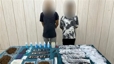 بـ200 ألف جنيه.. القبض على تاجري مخدرات بحوزتهما 7 كجم إستروكس وبودرة في المعصرة