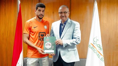 معاذ الحناوي: لدي طموحات وأهداف جديدة مع البنك الأهلي أسعى إلى تحقيقها