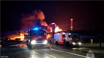 مصرع 25 شخصًا جراء انفجار بمحطة وقود في داغستان الروسية