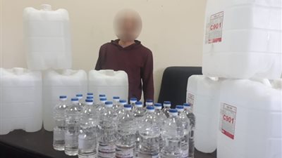 ضبط طبيب بيطري وآخر بجوزتهما 270 لتر كحول إيثيلي مجهولين المصدر (صور)