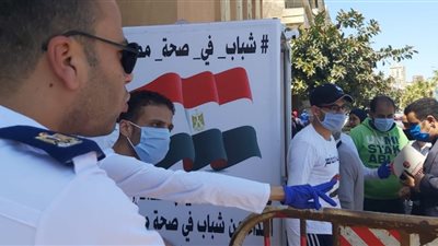 كابينة للتعقيم بمدخل محكمة المنشية فى الإسكندرية لتجنب مخاطر كورونا (صور)