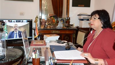 في اجتماع للوزراء العرب.. وزيرة الثقافة تستعرض التجربة الإبداعية المصرية في مواجهة كورونا (صور)