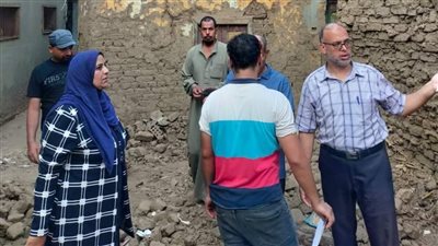 انهيار منزل دون خسائر بشرية بالمنوفية.. والمحليات تُخلي السكان | صور