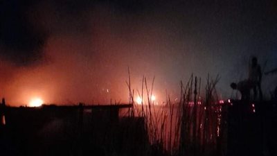 نفوق 5 مواشٍ في حريق 4 حظائر بالمنوفية