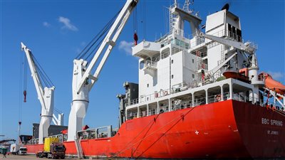 ميناء دمياط يستقبل 31700 طن من القمح لصالح القطاع الخاص خلال 24 ساعة