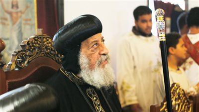 البابا تواضروس الثاني يصلي عشية عيد العذراء بالمجر| صور