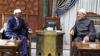 الإمام الأكبر يبحث مع رئيس علماء الصومال تعزيز دعم الأزهر للشعب الصومالي