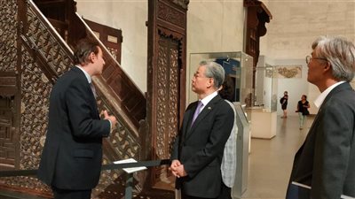 سفير كوريا الجنوبية بالقاهرة يزور المتحف القومي للحضارة